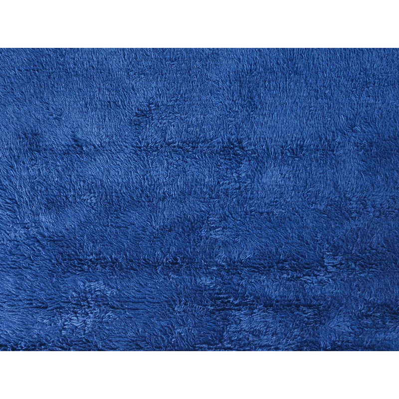 Wool Ikat Area Rug in Blue, Rectangle 8' x 10'