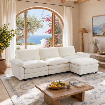 EROMMY 120.8'' Upholstered Sofa