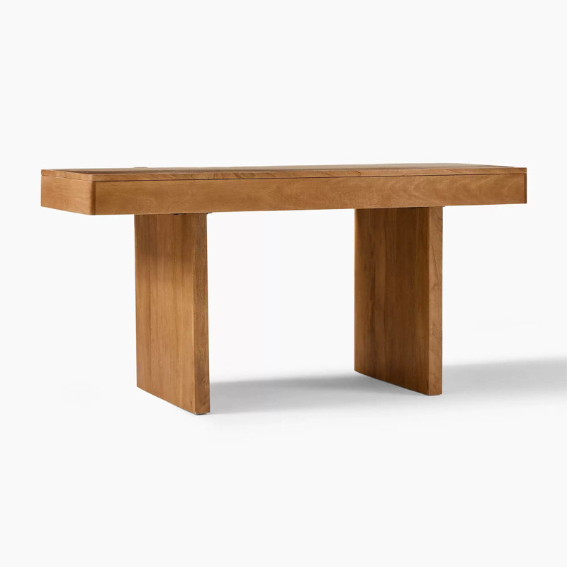 Tiroir de table rectangulaire de style médiéval, 29.53" H x 55.11" W x 23.62" D