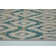 Tapis géométrique blanc / bleu Doop