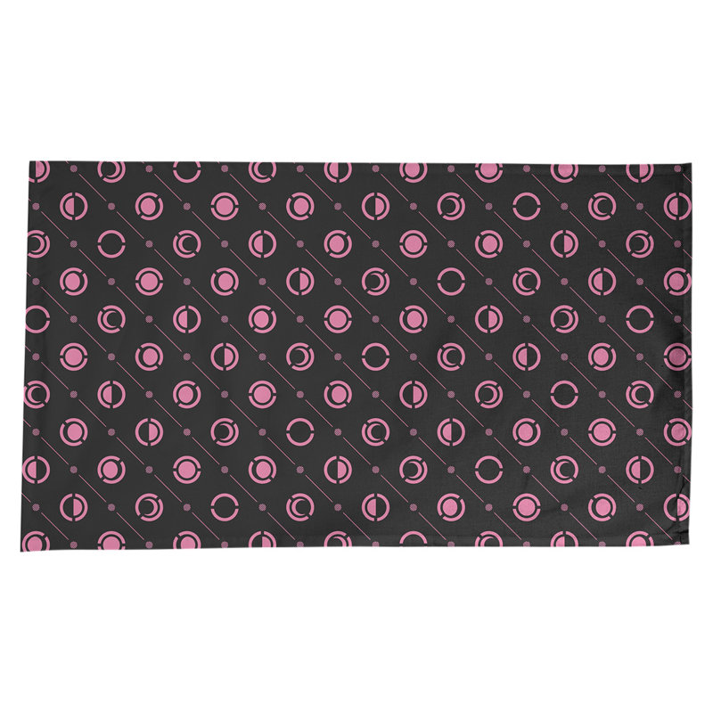 Nappe des phases de lune classiques, Noir/rose