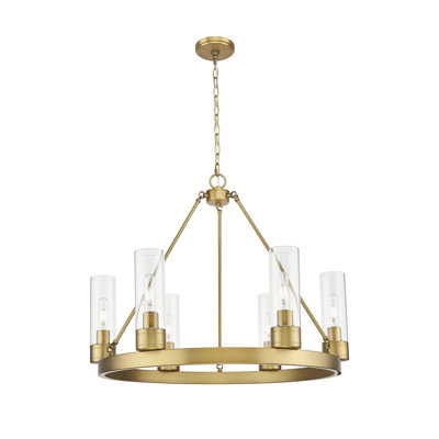 Jaiwan - 6 Light Chandelier with Shades