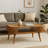 Solid Wood Slatted Oak-Ish Coffee Table
