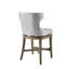 Tabouret de comptoir avec détails cloutés en bronze, pieds en bois massif, tabouret de siège pivotant, revêtement, siège, 300 lb-1618585428