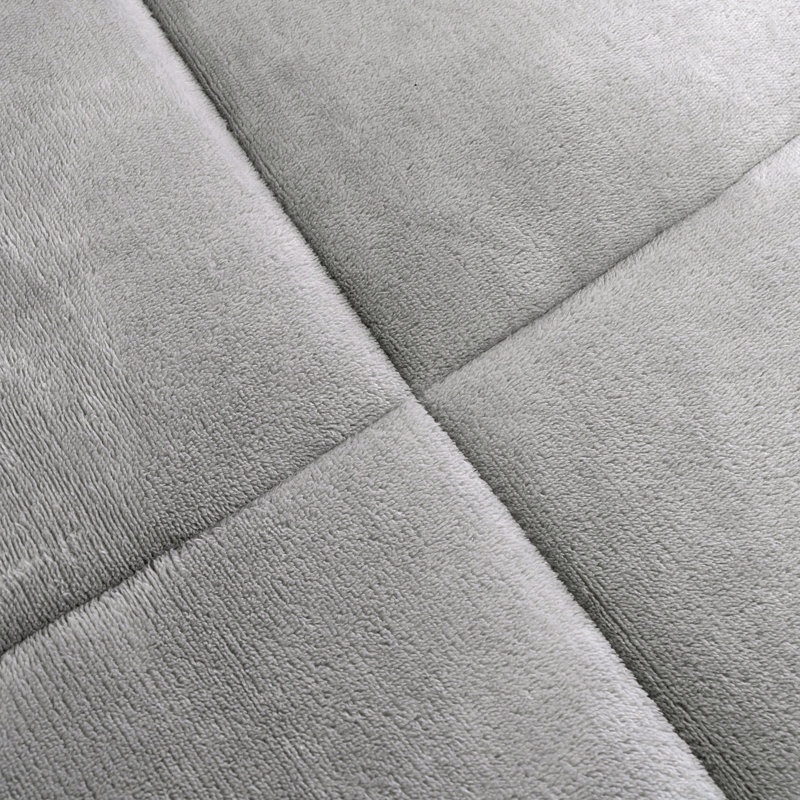 Mountain Ridge Boxed Polyester Box Stitch Comforter, Gray, Full/Double
