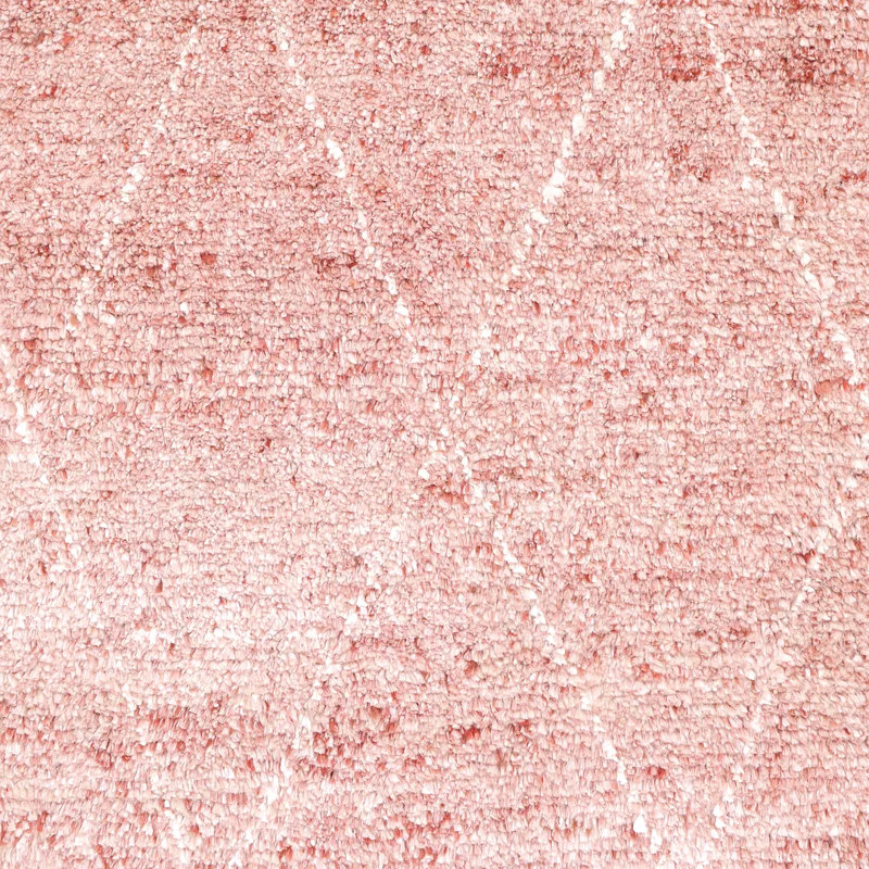 Hand Knotted Geometric Area Rug in Cream/Rust, Rectangle 9' x 12'
