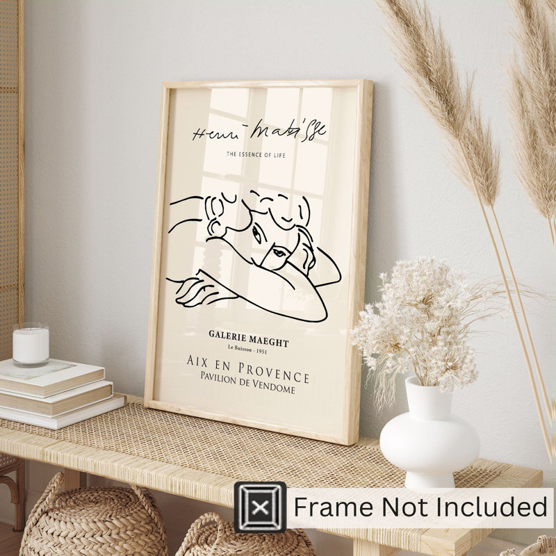 «People and Portraits Matisse Lady», reproduction d'art moderne sans cadre, H 36 po x l 24 po