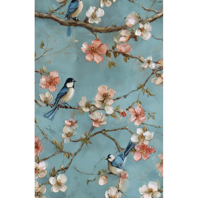 Papier peint floral Bluebird Blossom