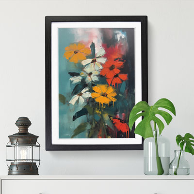 FRM-V0523-929X Flowers Mid Century Vol.7 1 Piece Wall Art