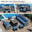 6 - Person Modular Patio Conversation Set with Cushions-1254937013