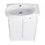 Meuble-lavabo autoportant de 23 po avec lavabo et portes à fermeture douce-105834848