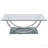 Chrome 2-Piece Glass Top Coffee Table Set