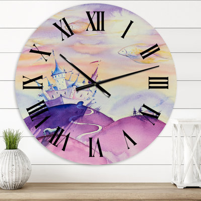 Horloge murale pour enfants Fairy Tale