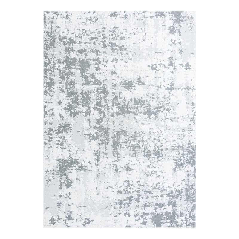 Performance Cotton Abstract Indoor Rug, Rectangle 9'10" x 14'1"
