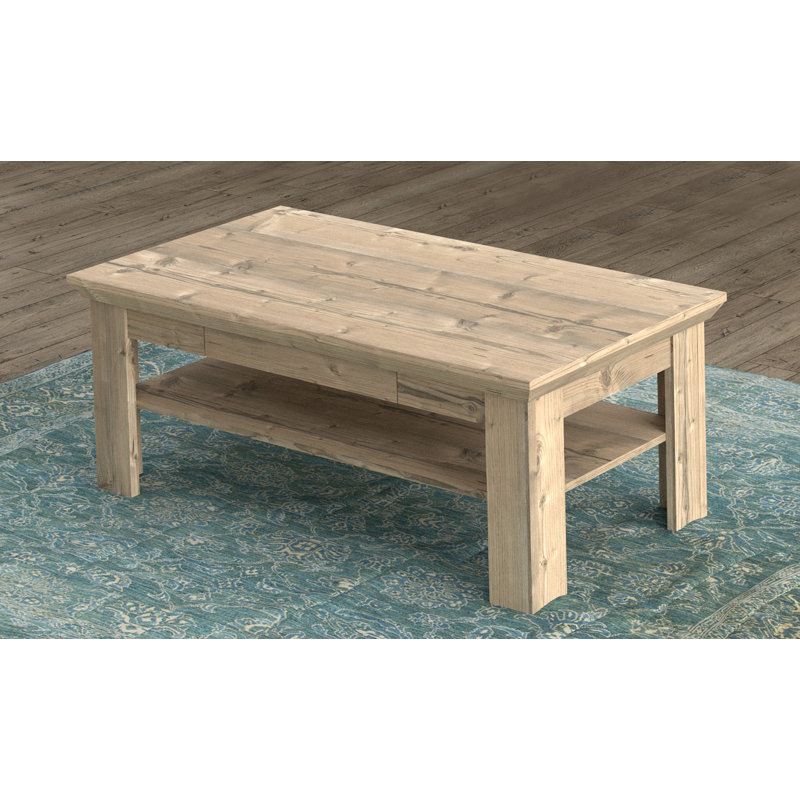 Taumsauk Four Leg Coffee Table with Storage