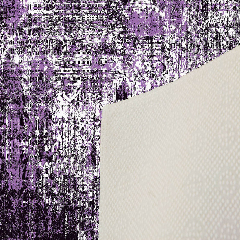 Soft Hall Carpet 2.6 x 4.9 Feet | 100% Polyester, 0.04 in Pile Height | Antibacterial, Non-Slip Underside | Woven with 3D Digital Printing | Machine Washable | Durable & Stylish for Entryways & Living Rooms