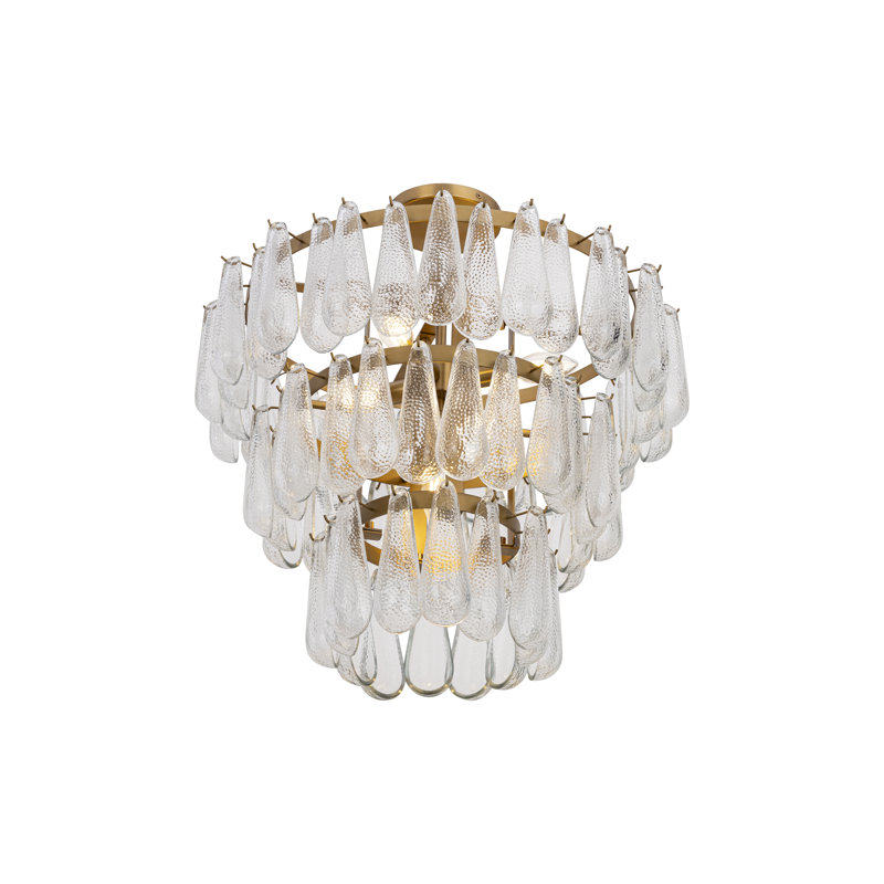 Plafonnier semi-encastré 5 lumières 21,5 po Vionne