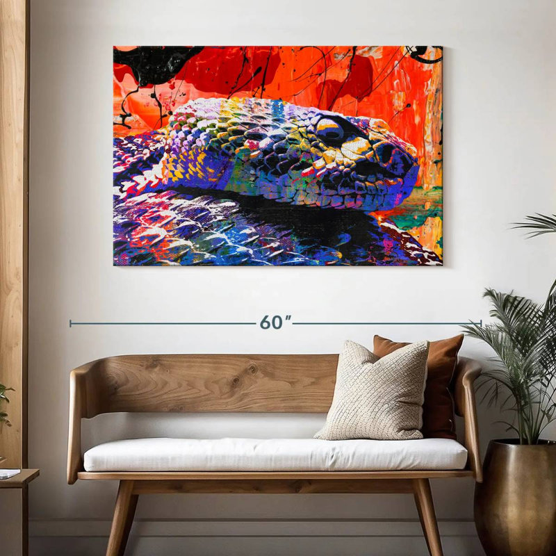 Brampt Western Diamondback, 32" H x 48" W