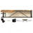 Twin Metal Loft Bed With L-Shaped Desk, Charging Station Loft Bed Frame Twin Size, Safety Guard & Ladder, No Box Spring Needed, Black