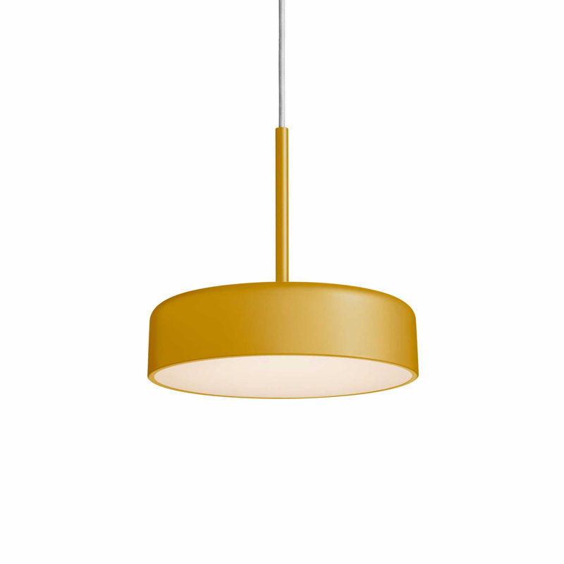 Luminaire suspendu Bobber, Moutarde, H 11 po x l 12 po x P 12 po