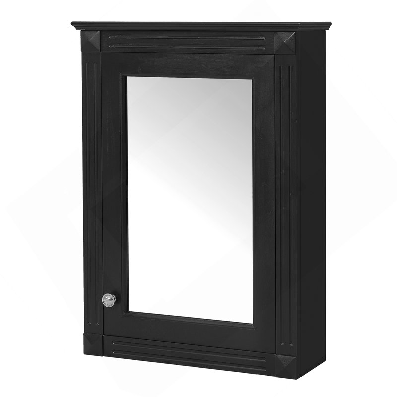 Wall Mounted Bathroom Storage Cabinet With Mirror And Adjustable Shelves, Ideal For Over Toilet Use And Space Saving In Modern Bathrooms