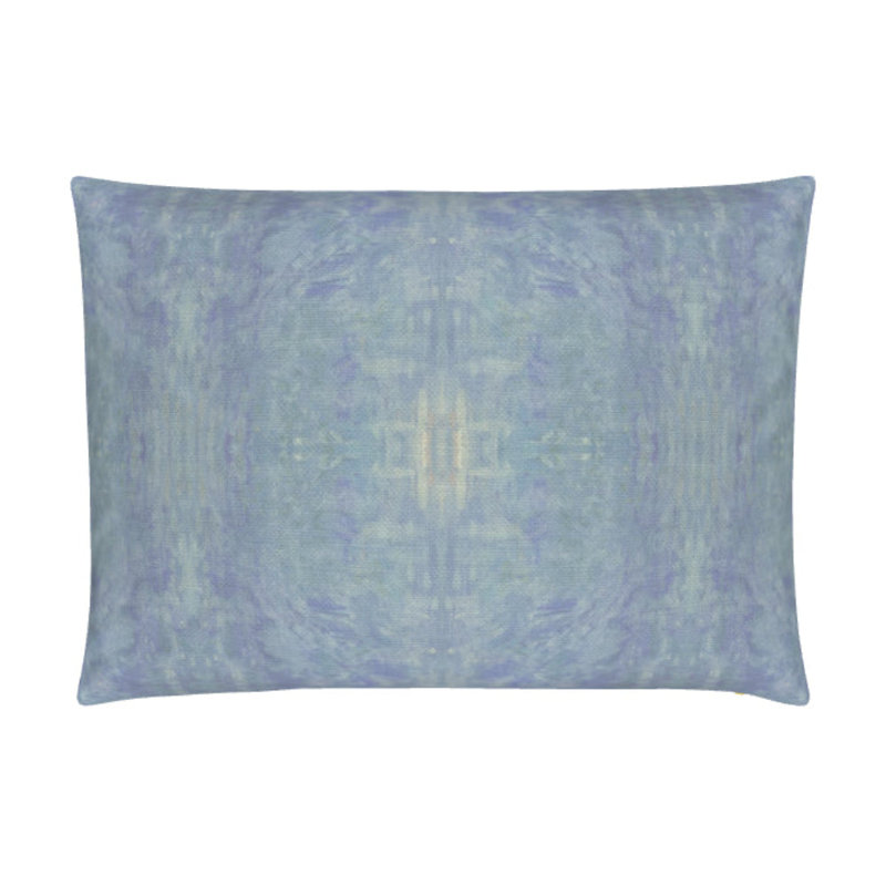 The Gardens Pillow Cover & Insert, Delphinium Abstract, 14"H x 20"W, Rectangular