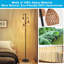 Lampe sur pied 3 lumières en rotin avec gradateur Callynn Boho
