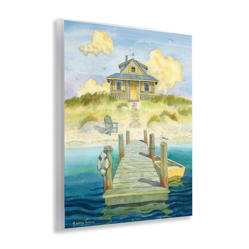 Plaque murale "Welcome Seaside Retreat Cottage", design par Robin Altman