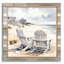  «Cape Cod Adirondack Chairs» par Nicole DeCamp, art mural en verre acrylique, 12 po x 12 po