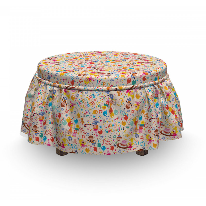 Box Cushion Ottoman Slipcover