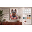 Terrier in Bloom Botanical - Wrapped Canvas-88267456-88267464