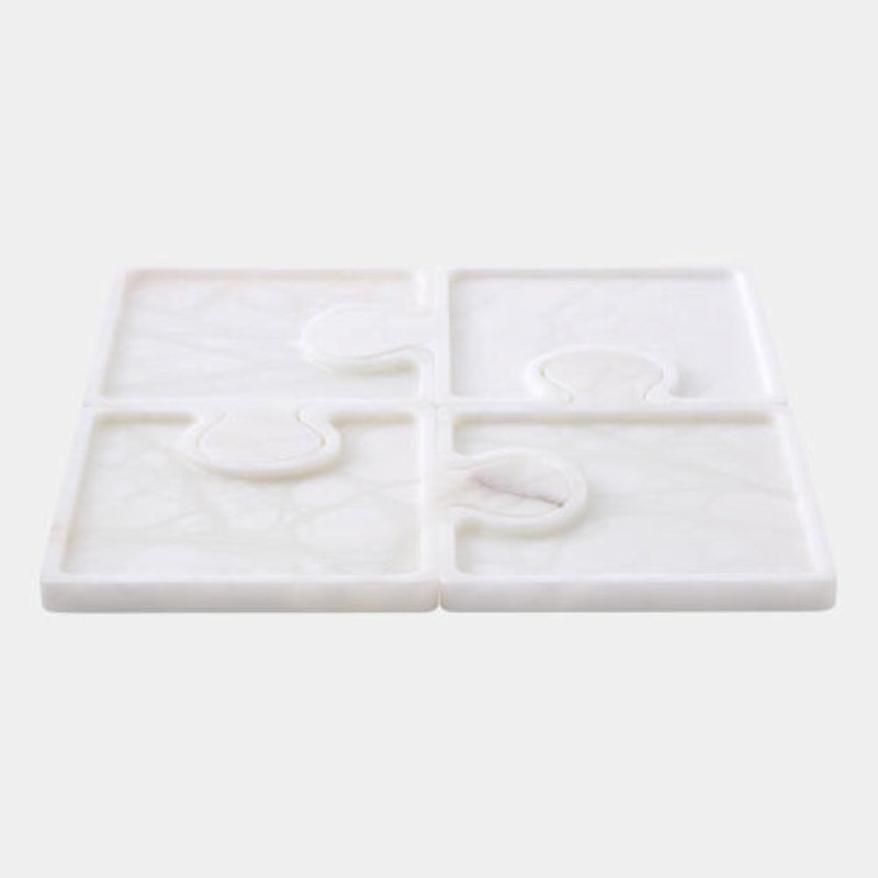 Jigsaw Alabaster Decorative Tray