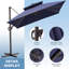 11' Square Patio Cantilever Umbrella, Base Included-1464714463