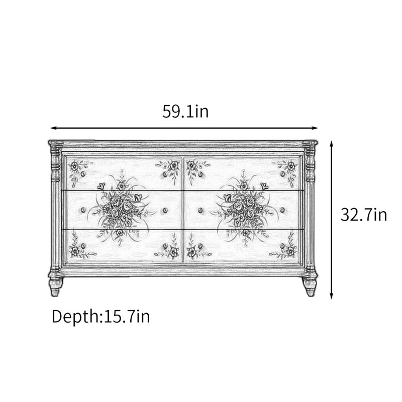 Armoire de rangement élégante de style rétro