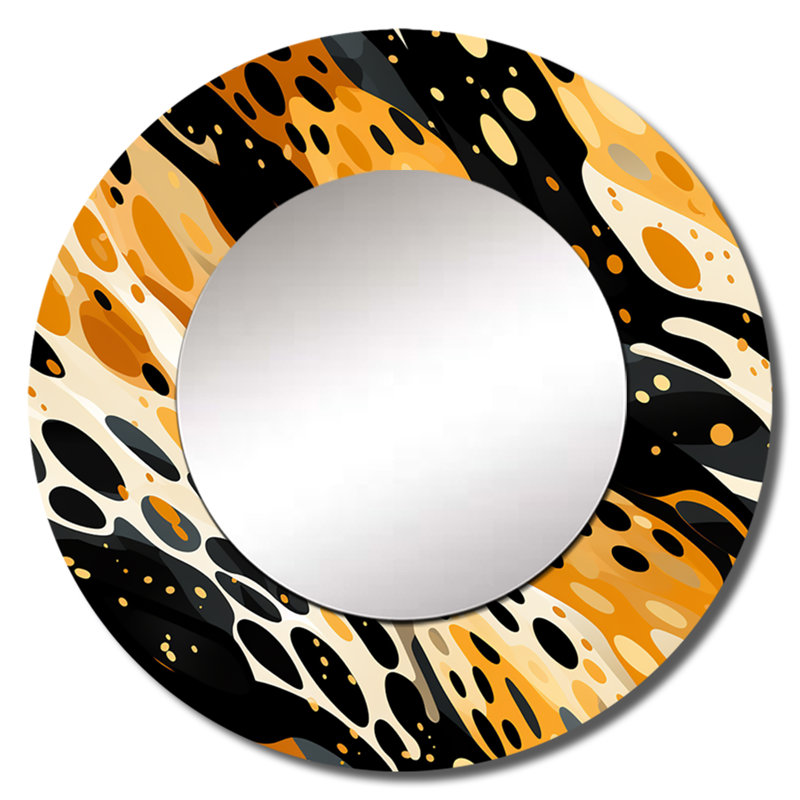 Reproduction de guépard moderne, Rickyah, 23 po x 23 po, Rond
