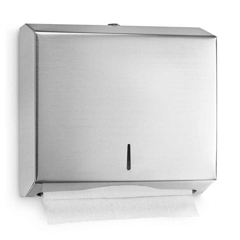 Distributeur de papier essuie-tout en acier inoxydable