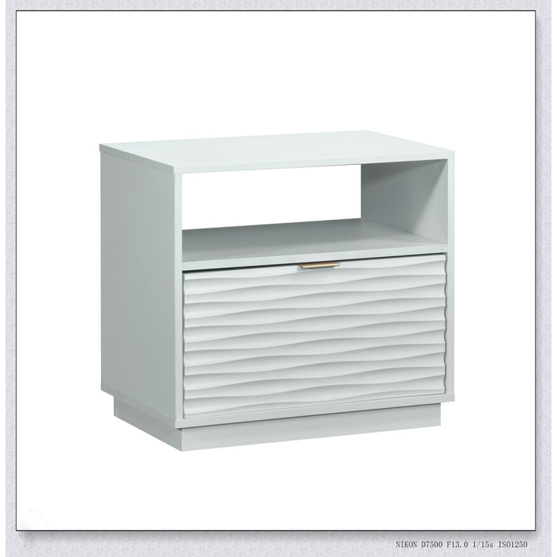 Table de chevet avec tablette ouverte Coastal