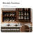 74.8"H Modern Minimalist Solid Wood Entryway Partition Cabinet, All-in-One Foyer Shoe Storage Console with Shoe Bench & Coat Hooks for Living Room