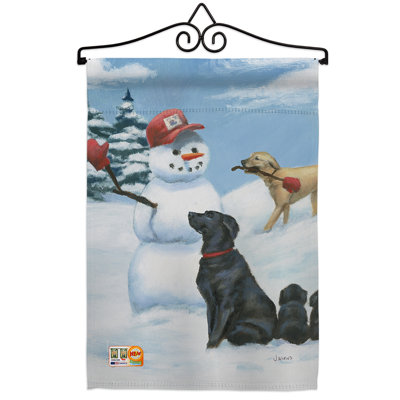 Double Sided 18.5'' H x 13'' W Polyester Animal Flag Set