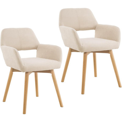 Ensemble de 2 chaises d'appoint Mid-Century Modern