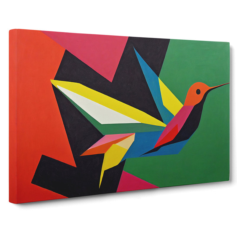 Hummingbird In Abstract Vol.1 - Wrapped Canvas, 40cm H x 60cm W x 3cm D
