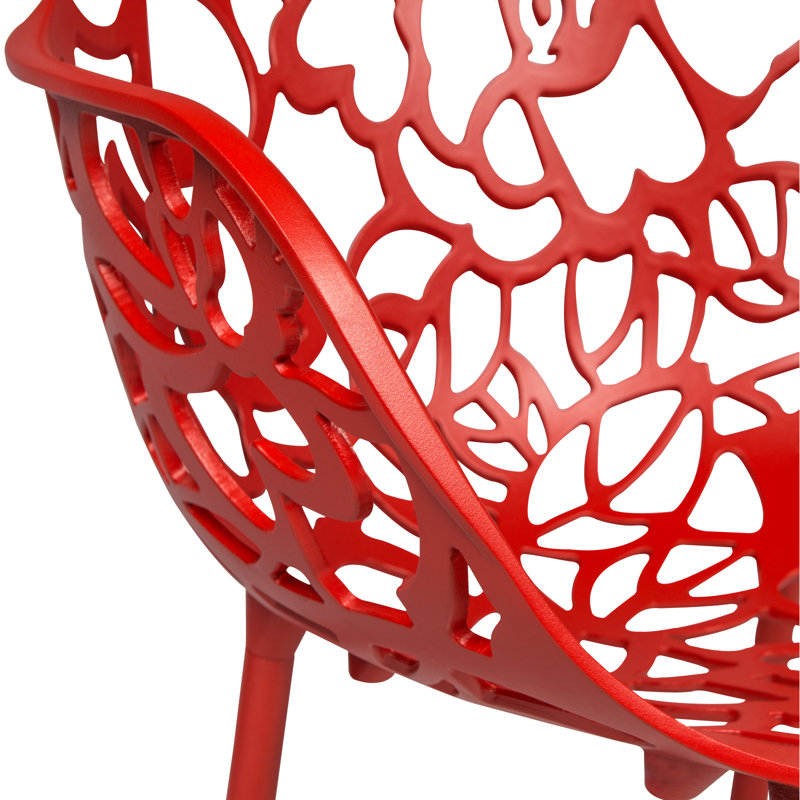 Fauteuil de patio Rabia, Simple, Rouge