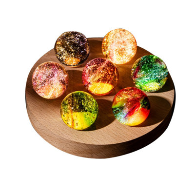 Colorful Glass Beads Beads Luminous Crystal Table Decoration Crystal Place Holiday Gift Nightlight