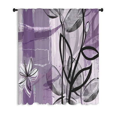 Rideau transparent en polyester Chinloy