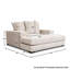 Chaise et demi en polyester ST James-34783272
