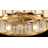 Gideon 4-Light LED Fan D'Lier in Warm Brass