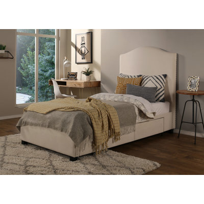 Ariane Upholstered Standard Bed with Drawers