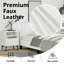 Singhai Platform Bed Frame, Slats Support, No Mattress, Faux Leather-297720170-297720168