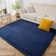 Rectangle Solid Colour Memory Foam Rug
