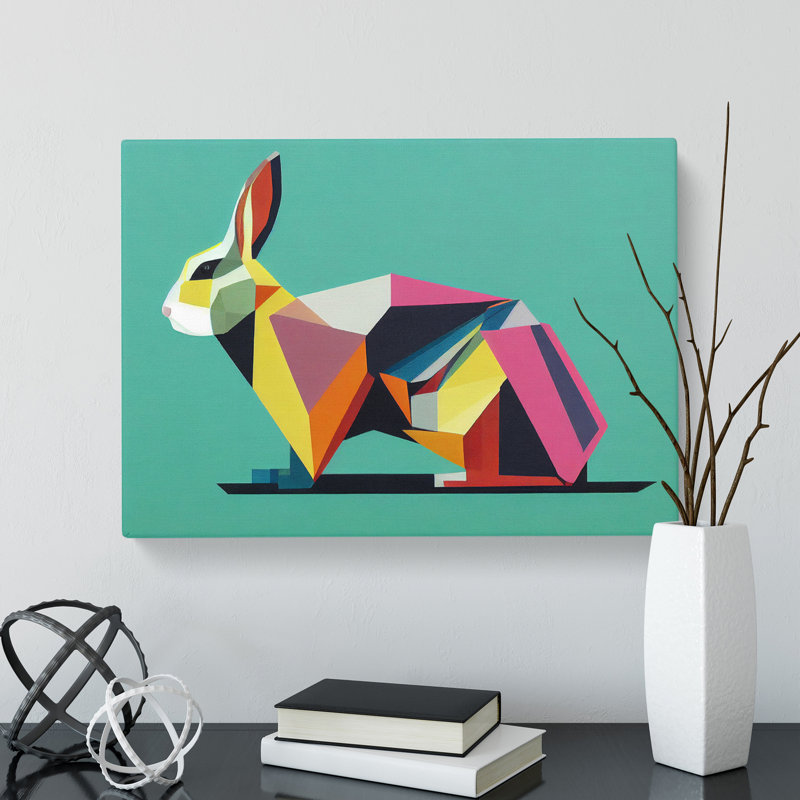 Modern Rabbit Art Vol.1 Abstract - Wrapped Canvas, 35cm H x 50cm W x 3cm D